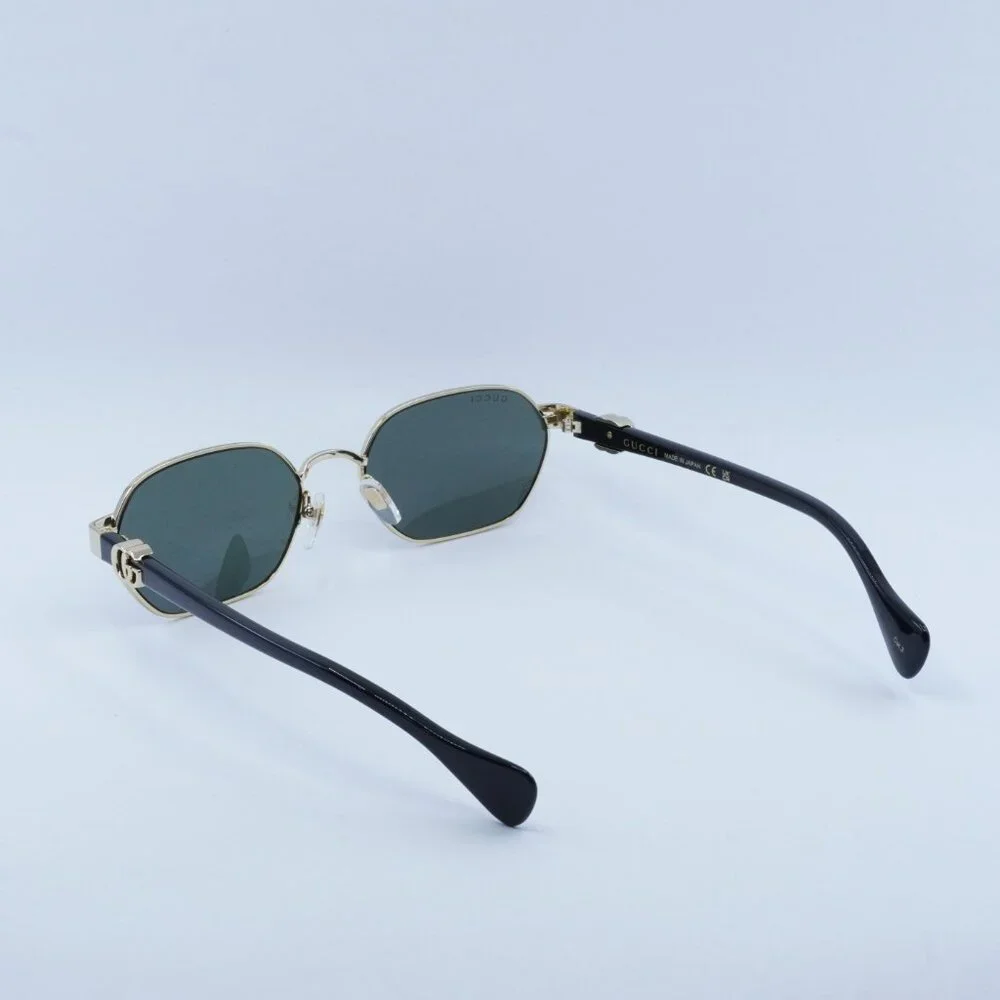 Gucci GG1593S 001 Sunglasses Endura Gold Oval Frame, Grey Lenses - Picture 12 of 13